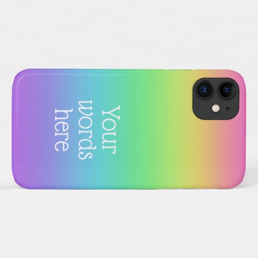 Personalisierter Regenbogen Case-Mate iPhone Hülle (Rückseite (Horizontal))