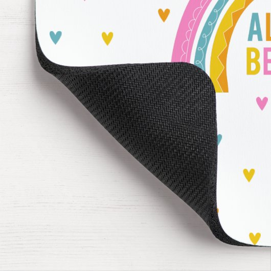 Personalisierter Regenbogen-Clipboard Mousepad (Ecke)