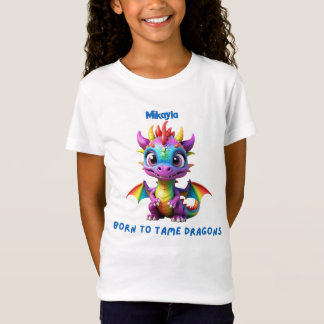 Personalisierter Regenbogen-Drache T-Shirt