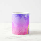 Personalisierter Regenbogen Einhorn Hot Chocolate Verwandlungstasse (Mittel)