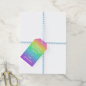 Personalisierter Regenbogen Geschenkanhänger (Mit Garn)
