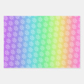 Personalisierter Regenbogen Geschenkpapier Set (Vorderseite)