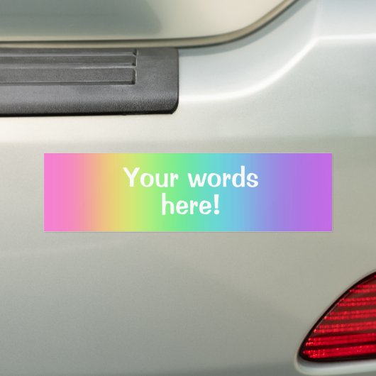 Personalisierter Regenbogen Gradient Autoaufkleber (Auf Auto)
