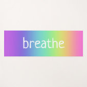 Personalisierter Regenbogen Gradient Yoga Mat Yogamatte (Vorderseite (Horizontal))