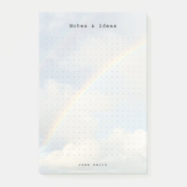 Personalisierter Regenbogen-Himmels-Ästhetik-Punkt Post-it Klebezettel