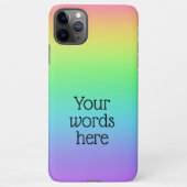 Personalisierter Regenbogen iPhone Hülle (Rückseite)