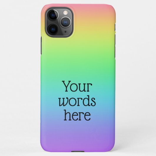 Personalisierter Regenbogen iPhone Hülle (Rückseite)
