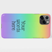 Personalisierter Regenbogen iPhone Hülle (Rückseite (Horizontal))