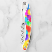 Personalisierter Regenbogen Kellnermesser (Vorderseite)