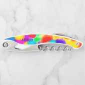Personalisierter Regenbogen Kellnermesser (Vorderseite)