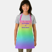 Personalisierter Regenbogen Kinder Schürze (Insitu)
