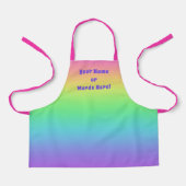 Personalisierter Regenbogen Kinder Schürze (Vorderseite)