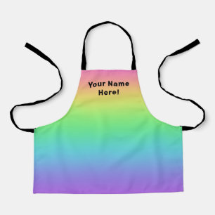 Personalisierter Regenbogen Kinder Schürze