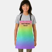 Personalisierter Regenbogen Kinder Schürze (Insitu)