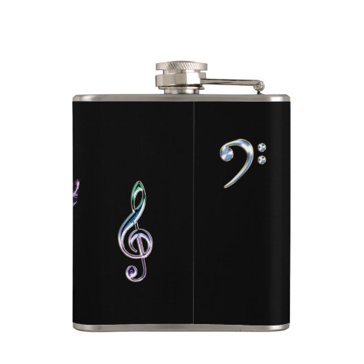 Personalisierter Regenbogen merkt elektrische Flachmann (Rückseite)