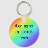 Personalisierter Regenbogen Schlüsselanhänger (Vorderseite)