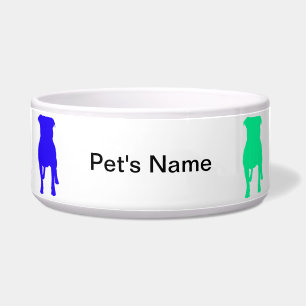 Personalisierter Regenbogen Terrier 2 Haustier Napf