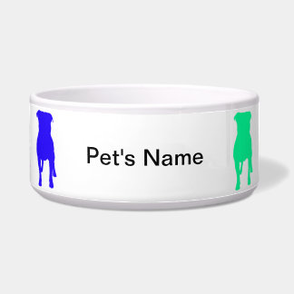 Personalisierter Regenbogen Terrier 2 Haustier Napf