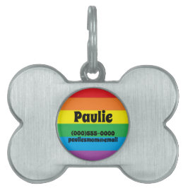 Personalisierter Regenbogen Tiermarke