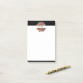 Personalisierter Regenbogen- und Leoparddruck Post-it Klebezettel (Auf Schreibtisch)