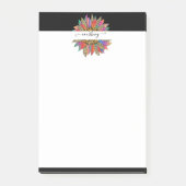 Personalisierter Regenbogen- und Leoparddruck Post-it Klebezettel (Vorderseite)