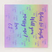 Personalisierter Regenbogen Vorschlag Jigsaw Puzzl Puzzle (Horizontal)