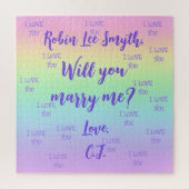 Personalisierter Regenbogen Vorschlag Jigsaw Puzzl Puzzle (Vertikal)