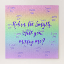 Personalisierter Regenbogen Vorschlag Jigsaw Puzzl