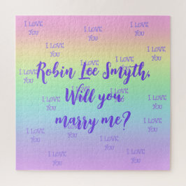 Personalisierter Regenbogen Vorschlag Jigsaw Puzzl Puzzle