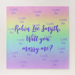 Personalisierter Regenbogen Vorschlag Jigsaw Puzzl Puzzle