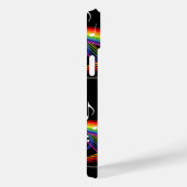 Personalisierter Regenbogen Weißer Musiknoten auf Case-Mate iPhone Hülle (Rückseite / Rechts)