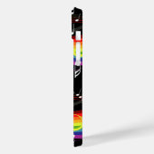 Personalisierter Regenbogen Weißer Musiknoten auf Case-Mate iPhone Hülle (Rückseite / Links)