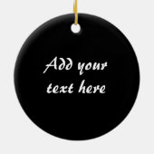 Personalisierter Regenbogen Weißer Musiknoten auf  Keramikornament (Hinten)