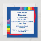 Personalisierter Regenbogen, Wolken und Regen zum (Rückseite)