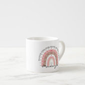 Personalisierter Regenbogen-Zusatz Espressotasse (Vorderseite Rechts)