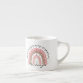 Personalisierter Regenbogen-Zusatz Espressotasse (Rechts)