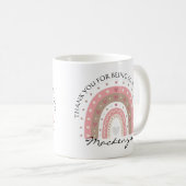 Personalisierter Regenbogen-Zusatz Kaffeetasse (VorderseiteRechts)