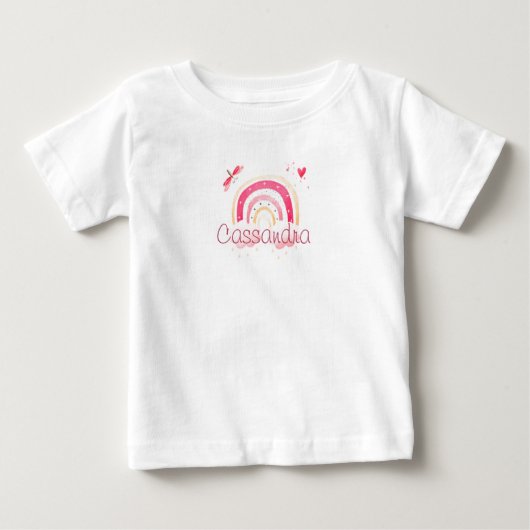 Personalisierter Regenbogenbaby-T - Shirt (Vorderseite)