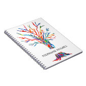 Personalisierter Regenbogenbaum Notizblock (Rechte Seite)