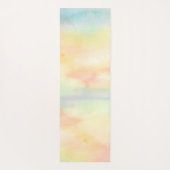 Personalisierter Regenbogenbaum Wasserfarbe Yogamatte (Rückseite)