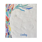 Personalisierter Regenbogenfarbenbaum Notizblock (Vorderseite)