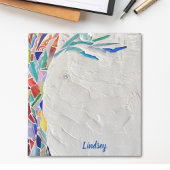 Personalisierter Regenbogenfarbenbaum Notizblock