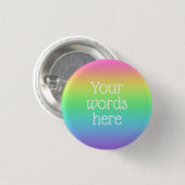 Personalisierter Regenbogenknopf Button (Vorne & Hinten)