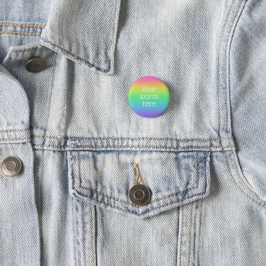 Personalisierter Regenbogenknopf Button (Beispiel)