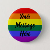 Personalisierter Regenbogenknopf Button (Vorderseite)