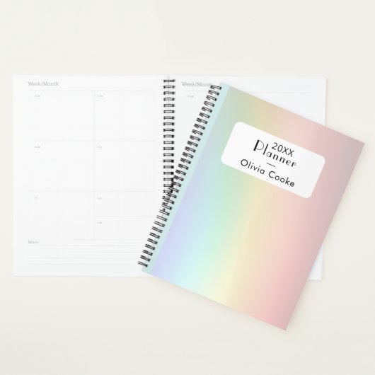 Personalisierter Regenbogenplaner mit Individuelle Planer (Anzeige)