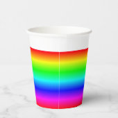 Personalisierter Regenbogenstrahl mit Namen Pappbecher (Rechts)