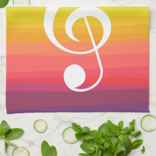 Personalisierter RegenbogenWatercolordreifacher Küchentuch