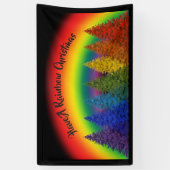 Personalisierter Regenbogenweihbaum Banner (Vertikal)