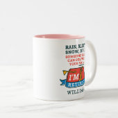 Personalisierter Regenschläfer Nachzügler Zweifarbige Tasse (VorderseiteRechts)